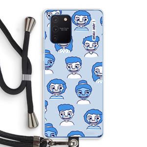 CaseCompany Gezichtjes: Samsung Galaxy Note 10 Lite Transparant Hoesje met koord