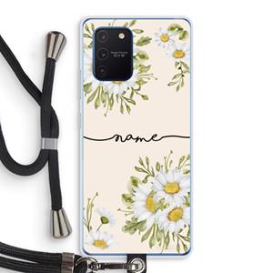 CaseCompany Daisies: Samsung Galaxy Note 10 Lite Transparant Hoesje met koord