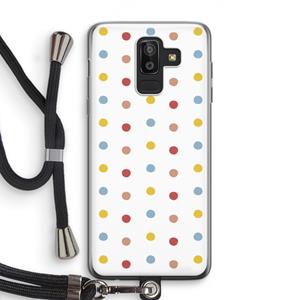 CaseCompany Bollen: Samsung Galaxy J8 (2018) Transparant Hoesje met koord