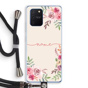 CaseCompany Rozen: Samsung Galaxy Note 10 Lite Transparant Hoesje met koord