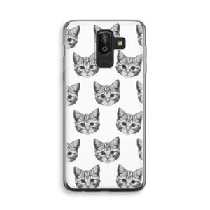 CaseCompany Kitten: Samsung Galaxy J8 (2018) Transparant Hoesje