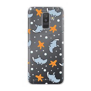 CaseCompany Manta: Samsung Galaxy A6 Plus (2018) Transparant Hoesje