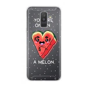 CaseCompany One In A Melon: Samsung Galaxy A6 Plus (2018) Transparant Hoesje