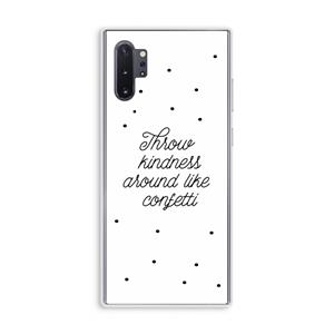 CaseCompany Confetti: Samsung Galaxy Note 10 Plus Transparant Hoesje