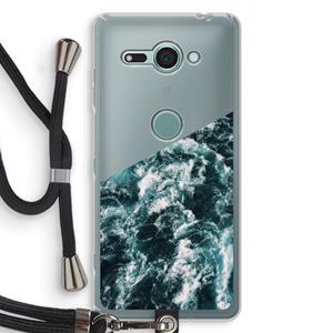 CaseCompany Zee golf: Sony Xperia XZ2 Compact Transparant Hoesje met koord