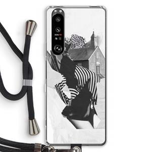 CaseCompany House: Sony Xperia 1 III Transparant Hoesje met koord