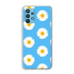 CaseCompany Margrietjes: Samsung Galaxy A32 4G Transparant Hoesje