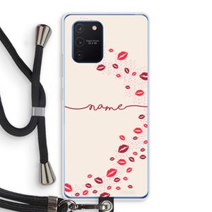 CaseCompany Kusjes: Samsung Galaxy Note 10 Lite Transparant Hoesje met koord