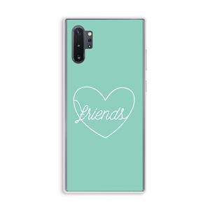 CaseCompany Friends heart pastel: Samsung Galaxy Note 10 Plus Transparant Hoesje