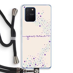 CaseCompany Sterren: Samsung Galaxy Note 10 Lite Transparant Hoesje met koord