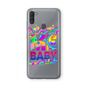 CaseCompany Touch Me: Samsung Galaxy A11 Transparant Hoesje