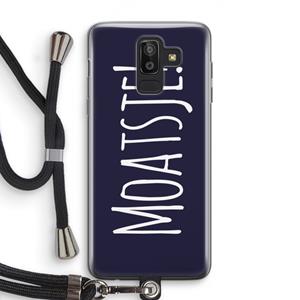 CaseCompany Moatsje!: Samsung Galaxy J8 (2018) Transparant Hoesje met koord