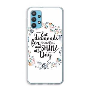CaseCompany Diamonds: Samsung Galaxy A32 4G Transparant Hoesje
