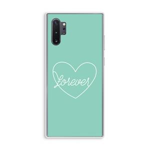 CaseCompany Forever heart pastel: Samsung Galaxy Note 10 Plus Transparant Hoesje