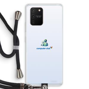 CaseCompany MSN: Samsung Galaxy S10 Lite Transparant Hoesje met koord
