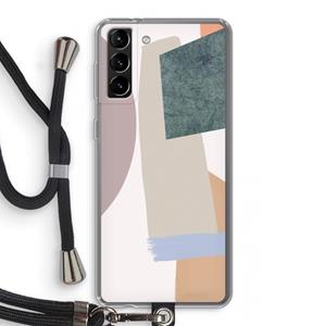 CaseCompany Lindo: Samsung Galaxy S21 Plus Transparant Hoesje met koord