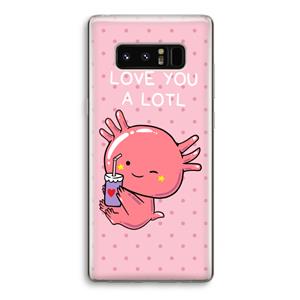 CaseCompany Love You A Lotl: Samsung Galaxy Note 8 Transparant Hoesje