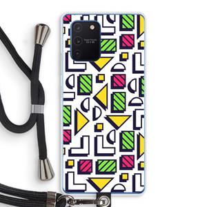 CaseCompany 8-bit N°4: Samsung Galaxy Note 10 Lite Transparant Hoesje met koord