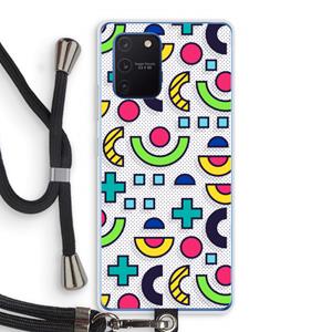 CaseCompany 8-bit N°6: Samsung Galaxy Note 10 Lite Transparant Hoesje met koord
