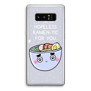 CaseCompany I'm A Hopeless Ramen-Tic For You: Samsung Galaxy Note 8 Transparant Hoesje
