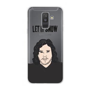 CaseCompany Let It Snow: Samsung Galaxy A6 Plus (2018) Transparant Hoesje