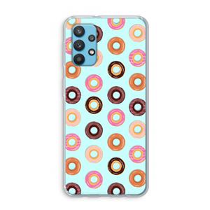 CaseCompany Donuts: Samsung Galaxy A32 4G Transparant Hoesje