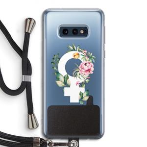 CaseCompany Venus: Samsung Galaxy S10e Transparant Hoesje met koord