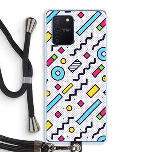 CaseCompany 8-bit N°8: Samsung Galaxy Note 10 Lite Transparant Hoesje met koord