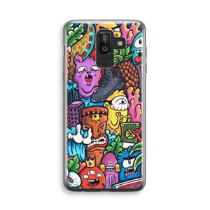 CaseCompany Vexx Mixtape: Samsung Galaxy J8 (2018) Transparant Hoesje
