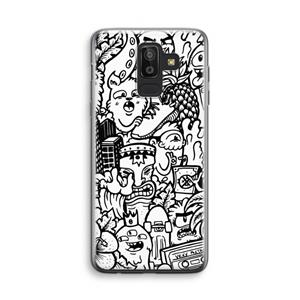 CaseCompany Vexx Mixtape #2: Samsung Galaxy J8 (2018) Transparant Hoesje