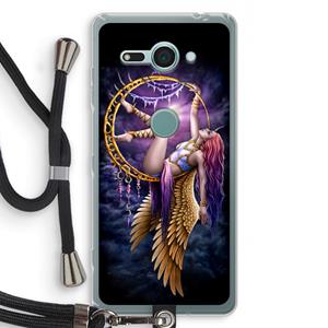 CaseCompany Aerial Angel: Sony Xperia XZ2 Compact Transparant Hoesje met koord