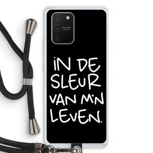 CaseCompany De Sleur: Samsung Galaxy S10 Lite Transparant Hoesje met koord