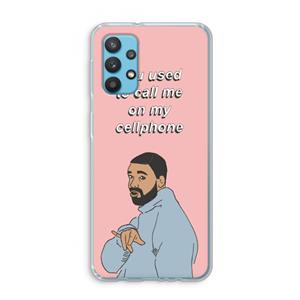 CaseCompany Hotline bling: Samsung Galaxy A32 4G Transparant Hoesje