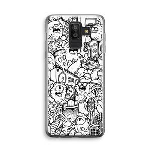 CaseCompany Vexx City #2: Samsung Galaxy J8 (2018) Transparant Hoesje