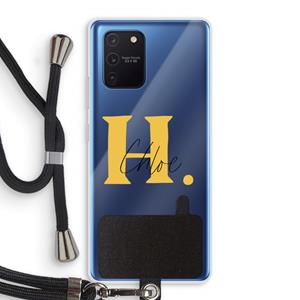CaseCompany Amber Script: Samsung Galaxy Note 10 Lite Transparant Hoesje met koord