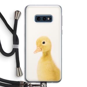 CaseCompany Duke: Samsung Galaxy S10e Transparant Hoesje met koord