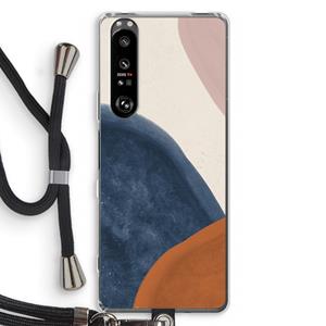 CaseCompany Geo #1: Sony Xperia 1 III Transparant Hoesje met koord