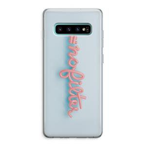 CaseCompany nofilter: Samsung Galaxy S10 Plus Transparant Hoesje