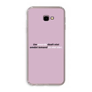 CaseCompany uw waarde daalt niet: Samsung Galaxy J4 Plus Transparant Hoesje