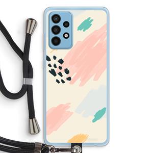 CaseCompany Sunday Chillings: Samsung Galaxy A52 Transparant Hoesje met koord