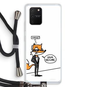 CaseCompany GSM secure: Samsung Galaxy S10 Lite Transparant Hoesje met koord