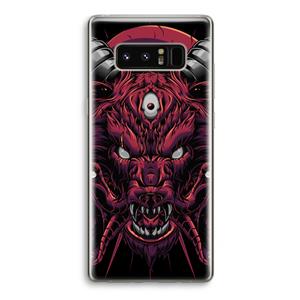 CaseCompany Hell Hound and Serpents: Samsung Galaxy Note 8 Transparant Hoesje