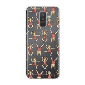 CaseCompany Gymboys: Samsung Galaxy A6 Plus (2018) Transparant Hoesje