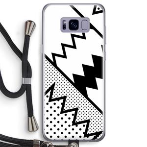 CaseCompany Pop Art #5: Samsung Galaxy S8 Transparant Hoesje met koord