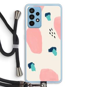 CaseCompany Monday Surprise: Samsung Galaxy A52 Transparant Hoesje met koord