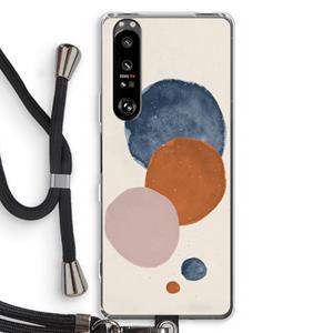 CaseCompany Geo #4: Sony Xperia 1 III Transparant Hoesje met koord