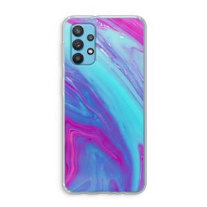 CaseCompany Zweverige regenboog: Samsung Galaxy A32 4G Transparant Hoesje