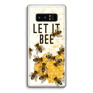 CaseCompany Let it bee: Samsung Galaxy Note 8 Transparant Hoesje