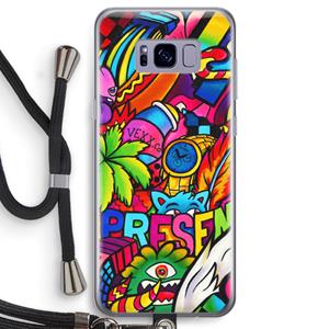 CaseCompany Represent: Samsung Galaxy S8 Transparant Hoesje met koord