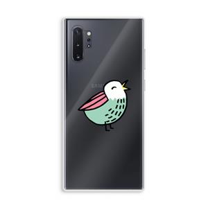 CaseCompany Birdy: Samsung Galaxy Note 10 Plus Transparant Hoesje